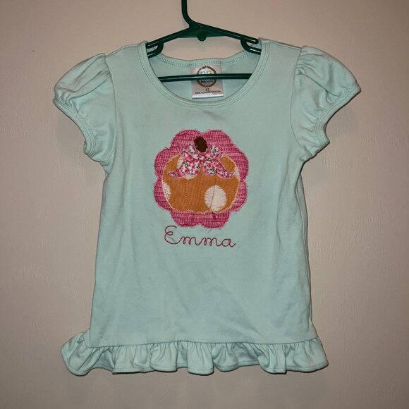 Emma Monogrammed Pumpkin Shirt - Picture 1 of 4